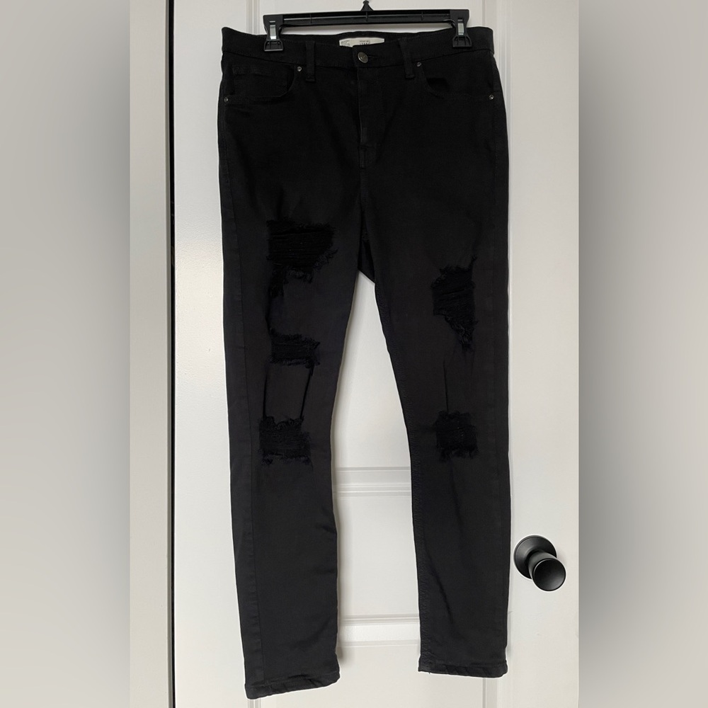 Topshop Black Denim Jeans